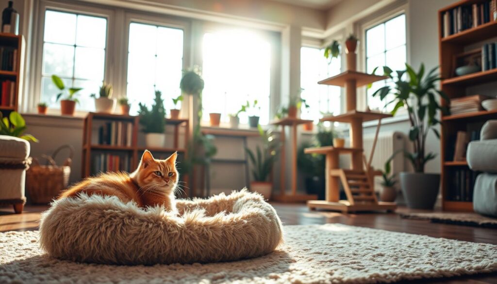 ambiente domestico per gatti maturi