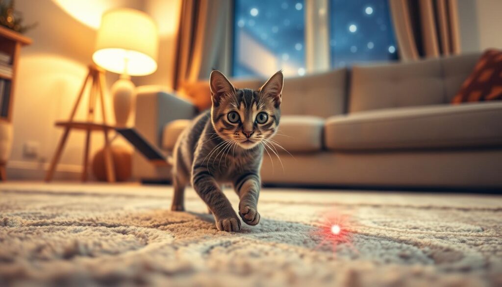benefici del gioco con luce per felini