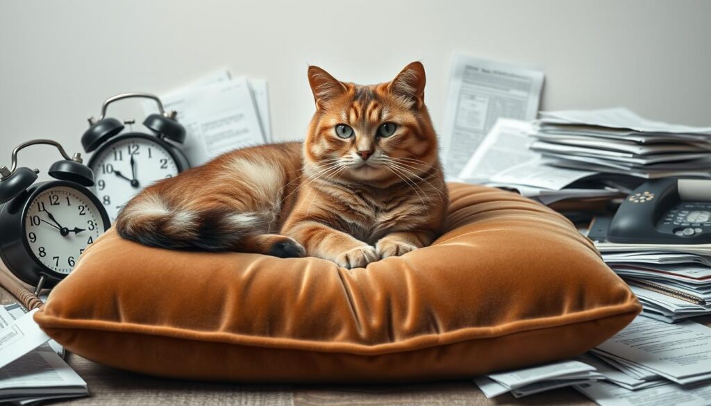 cause stress felino