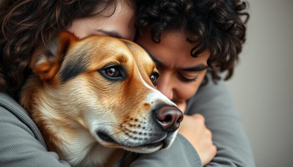 contatto fisico con cane