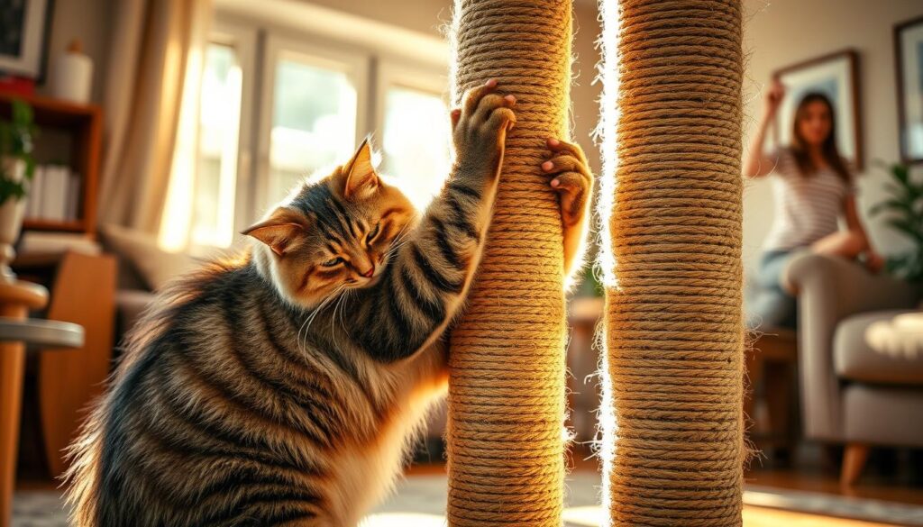 gatto graffiare tiragraffi