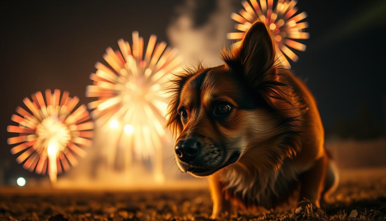 Il cane ha paura dei fuochi d’artificio: come affrontare la situazione