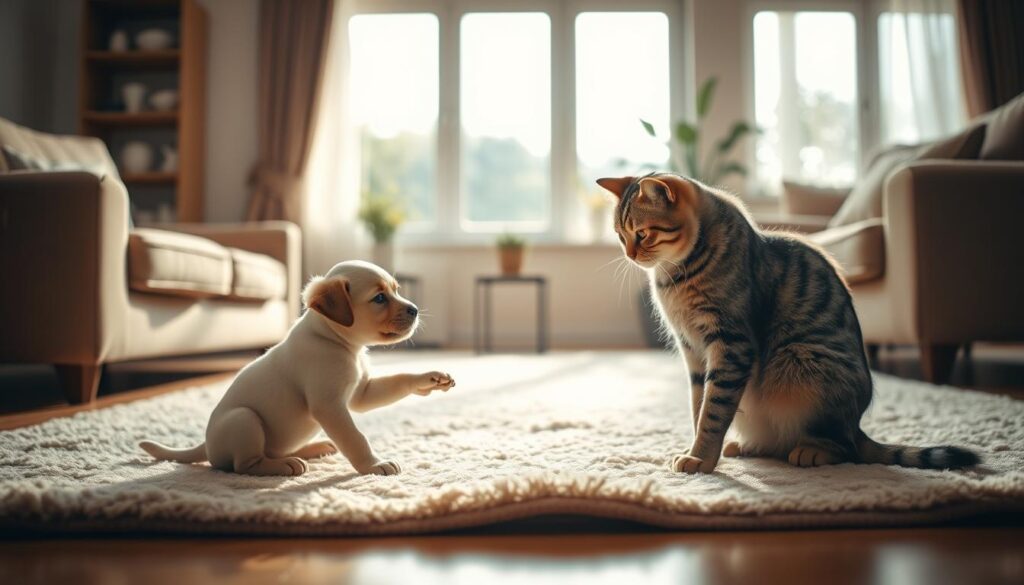 presentare cucciolo ad altri animali