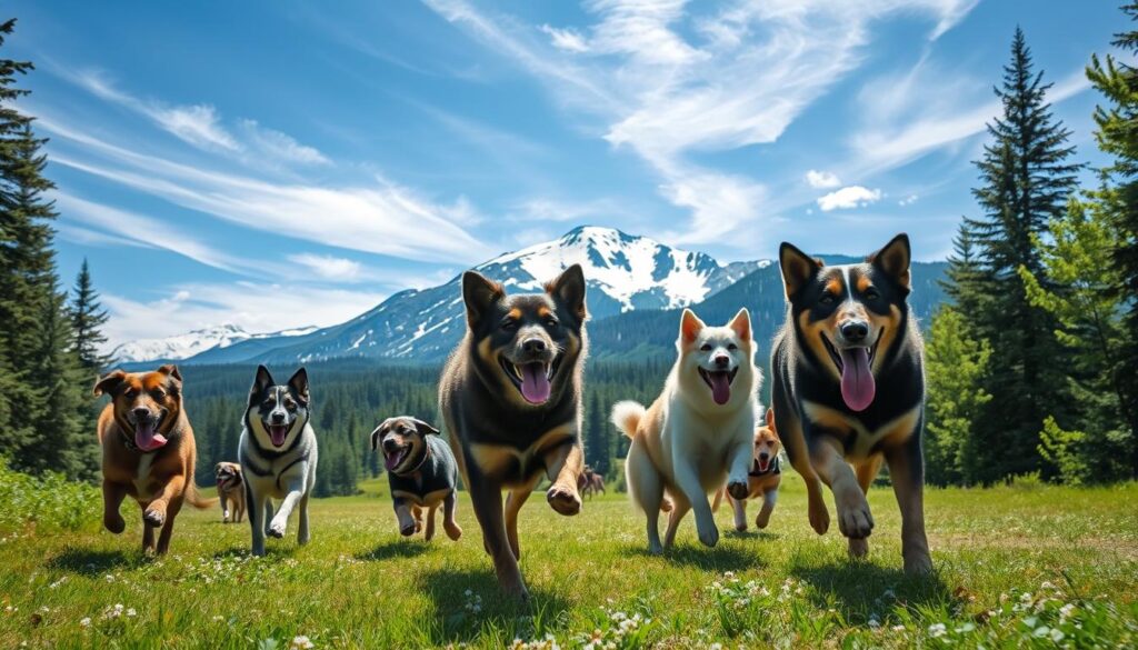 cani per vita all'aria aperta
