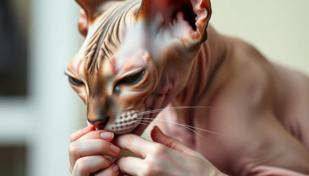 cura del gatto Sphynx