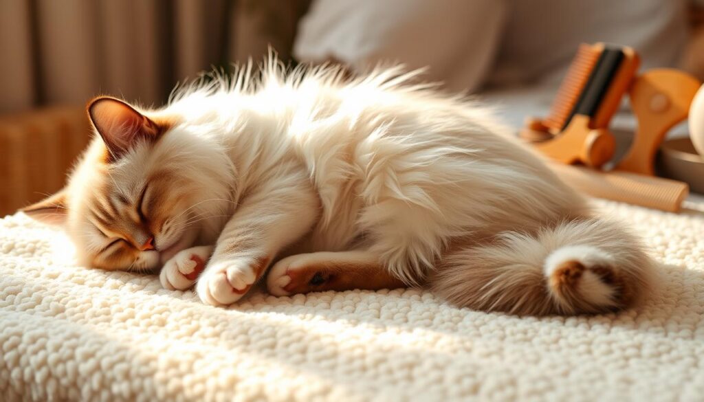 cura del pelo del gatto