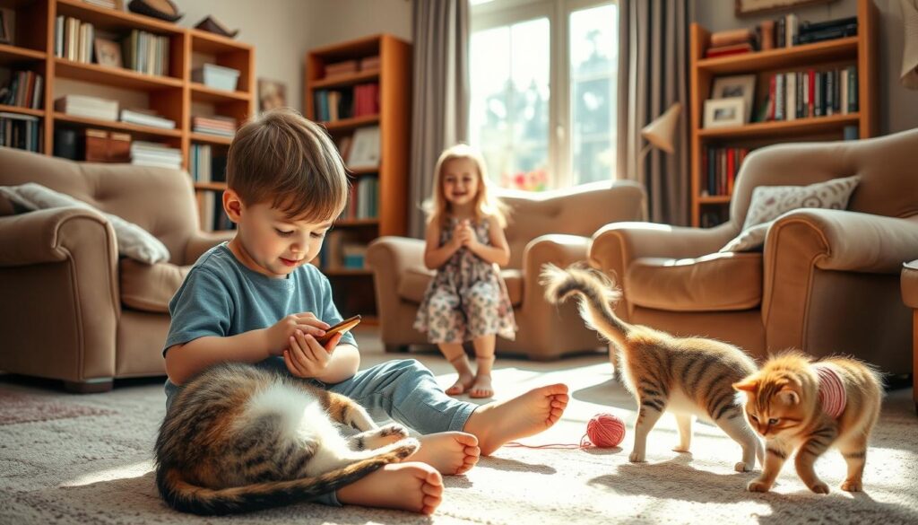 gatti e bambini