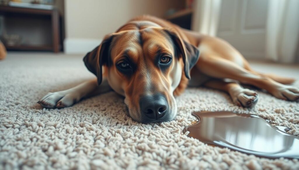 incontinenza urinaria cani anziani
