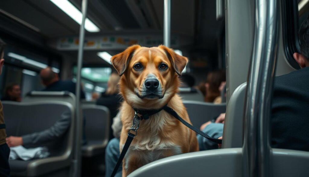 cane su mezzi pubblici