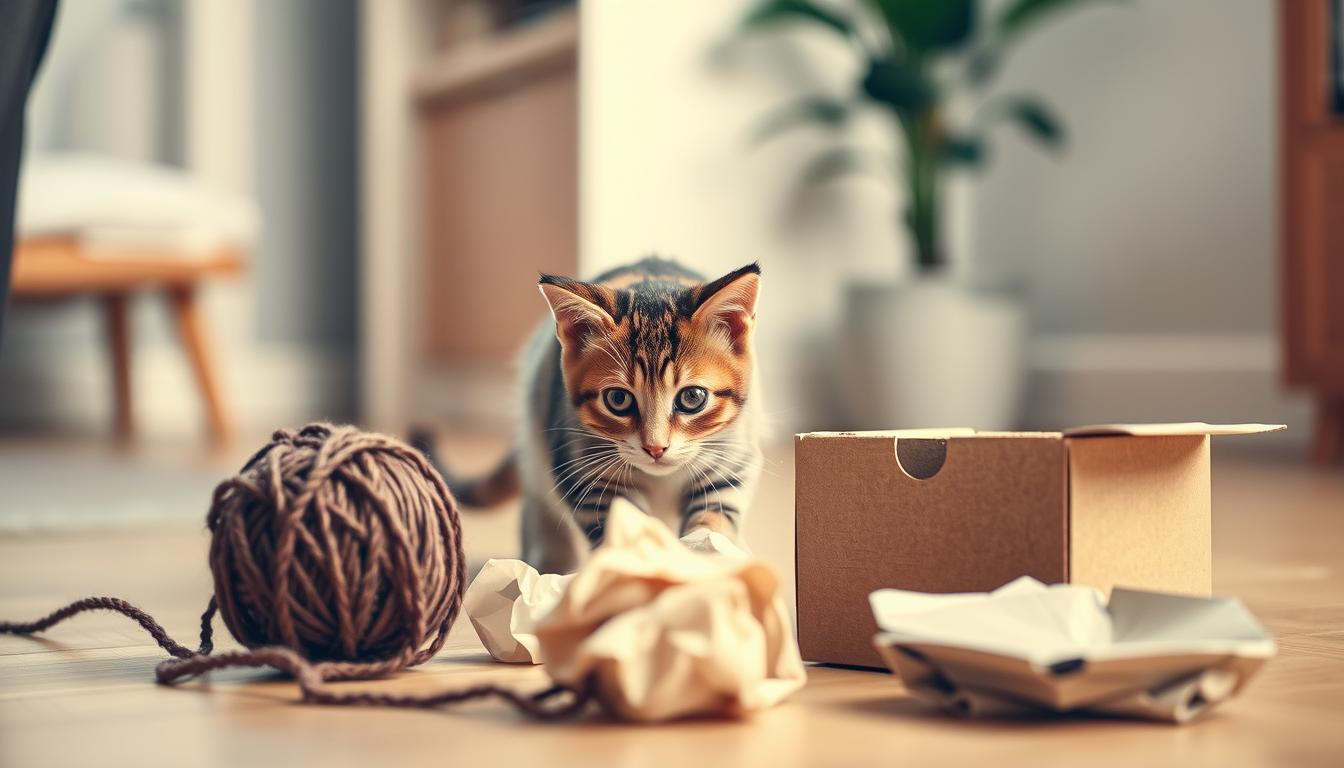 Giochi fai da te per gatti indoor: stimoli creativi con materiali semplici