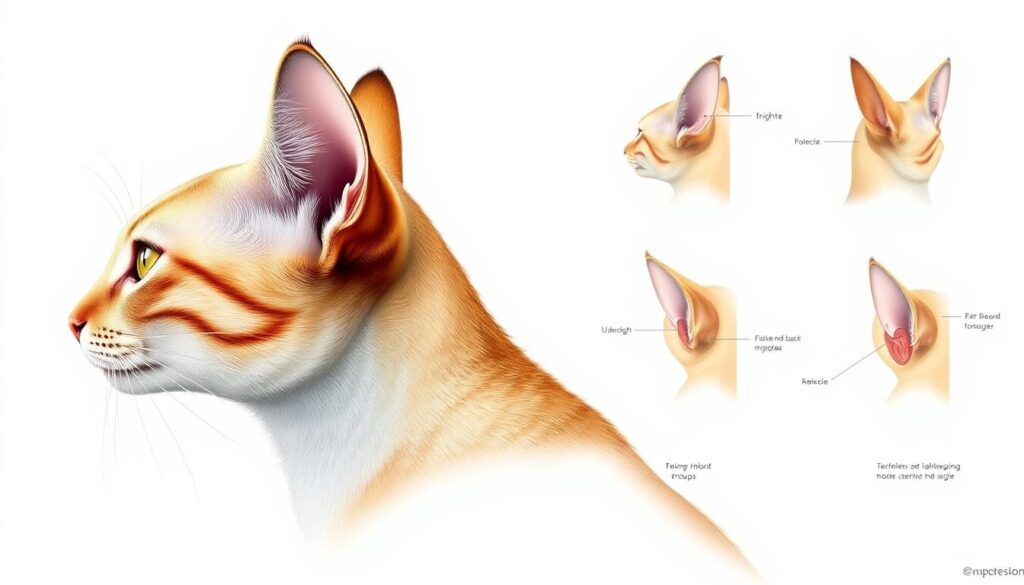 posizioni delle orecchie feline